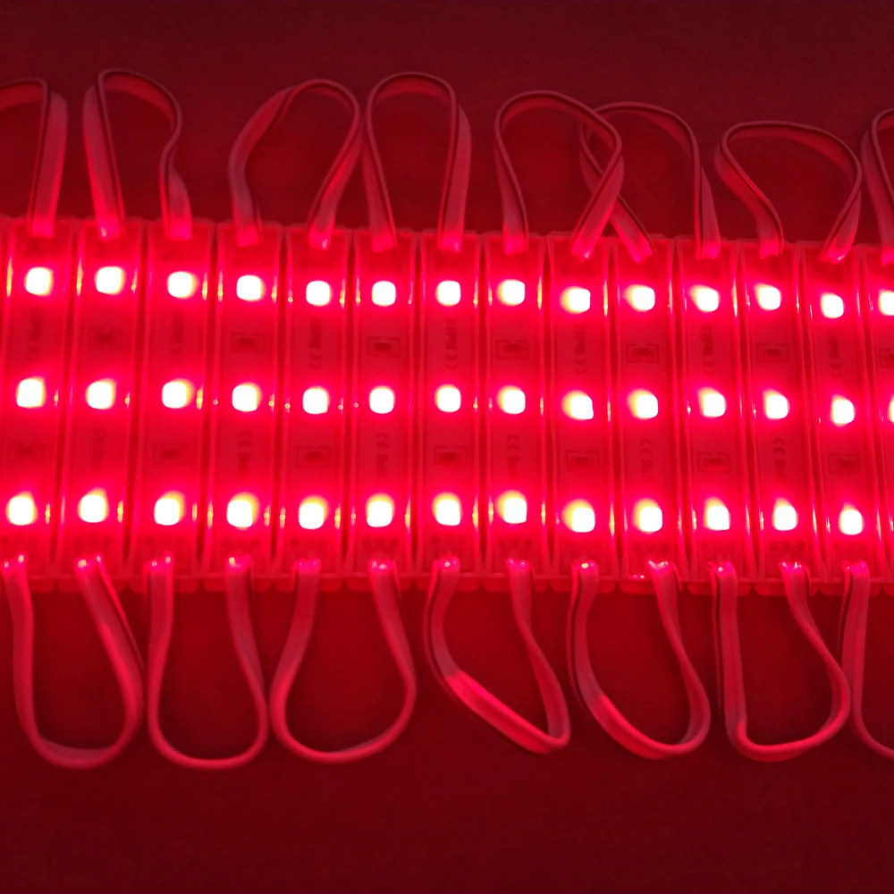 

LED Module 30PCS 4040 SMD 3LED Pure White Red Waterproof Light Advertising lamp DC 12V For Sign letters Light Box Lights Modules