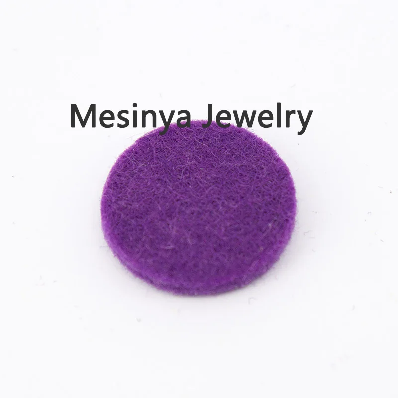 6 colors 22.5mm refill felt pads for 30mm Essential Oils Diffuser Lockets Perfume Aroma Locket pendant necklace