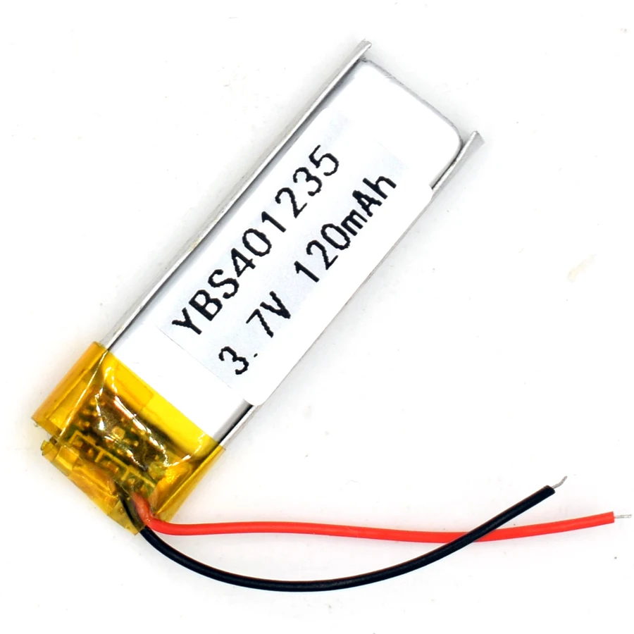 3.7V 120 mAh 401235 Li-polymer Rechargeable Battery Li Po ion for GPS Bluetooth MP3 MP4 041235