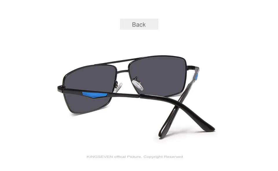 KINGSEVEN 2024 Marke Klassische Quadratische Polarisierte Sonnenbrille männer Fahren Männliche Sonnenbrille Brillen UV Blockieren Oculos N7906 – Detail 7