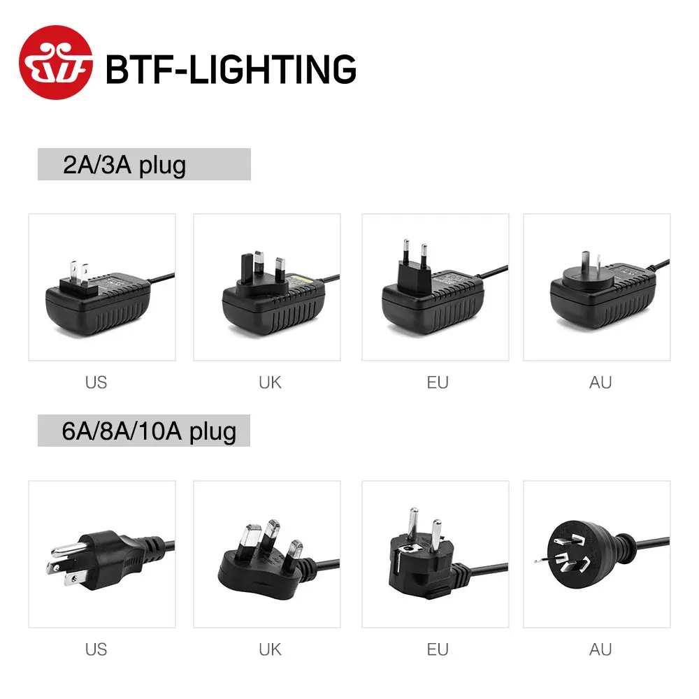 DC5V LED Voeding 2A 3A 6A 8A 10A Schakelaar Transformator WS2812B LED Strip Licht Adapter SK6812 RGBW WS2801 SK9822 WS2813 Verlichting