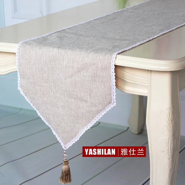 

European-style luxury fashion simple cotton trade of modern garden style Coffee table cloth table runner table mats