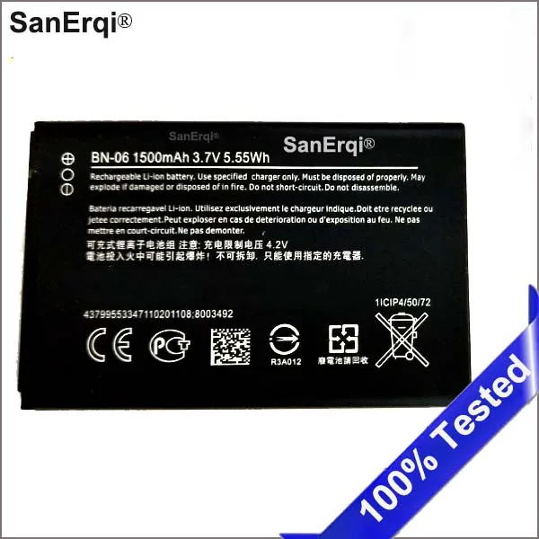 

Battery BN-06 For Microsoft Nokia Lumia 430 Lumia430 BN 06 Battery 1500mAh SanErqi