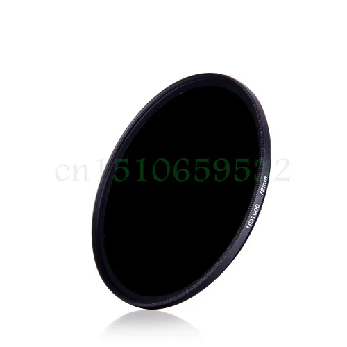 Filtro ND ND1000 de densidad neutra de 77mm para cámara digital lente de 77mm DV