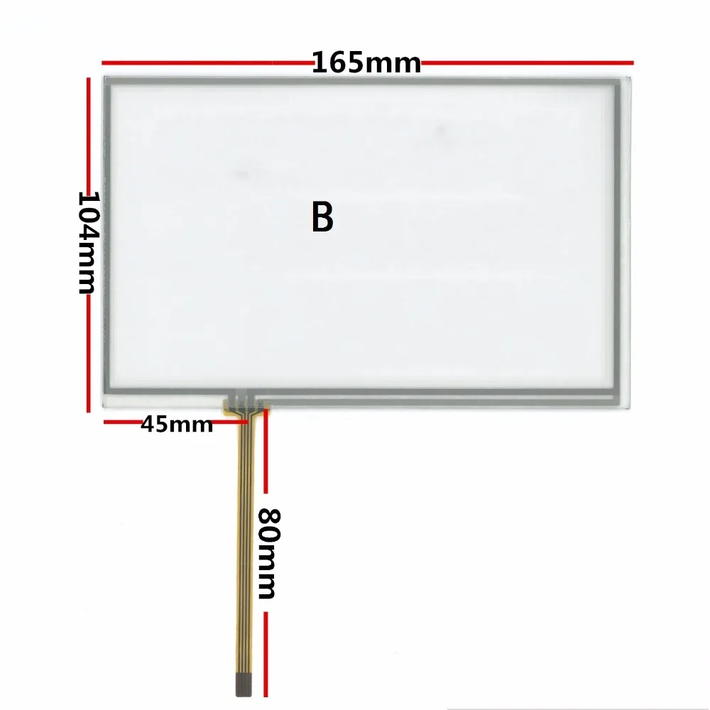 Imagem -03 - Vidro do Painel do Tela Táctil 71 At070tn83 V.1 At070tn82 At070tn84 164x103 165x104 Peças Pelo Lote