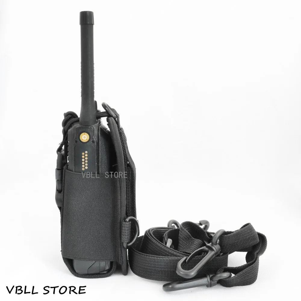 Rádio portátil náilon universal bolsa de ombro cinta cinto caso saco para baofeng puxing walkie talkie acessórios