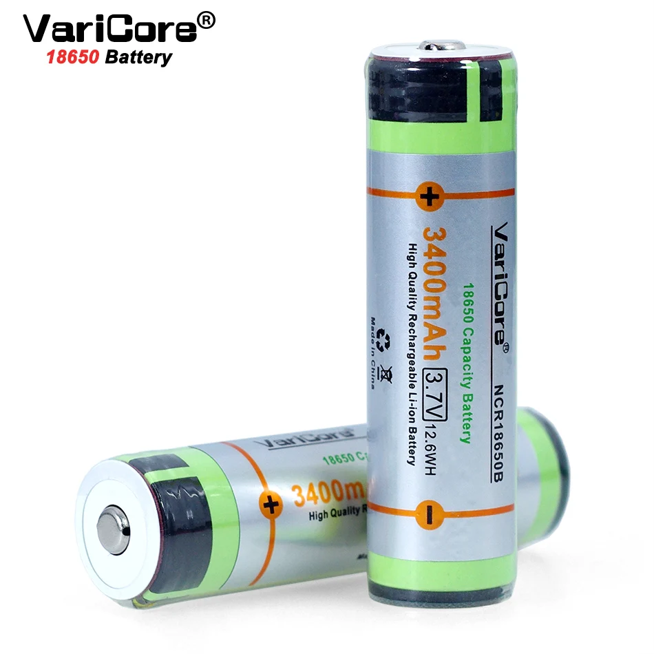 1-10PCS VariCore protected for  18650 3400mAh battery NCR18650B with original new PCB 3.7V  Suitable for flashlights