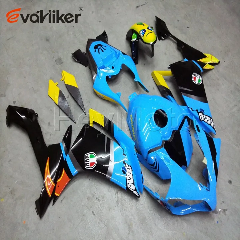 motorcycle Fairing hull for YZFR1 2007 2008 YZF R1 07 08 ABS plastic motor panels kit light blue Injection mold H2