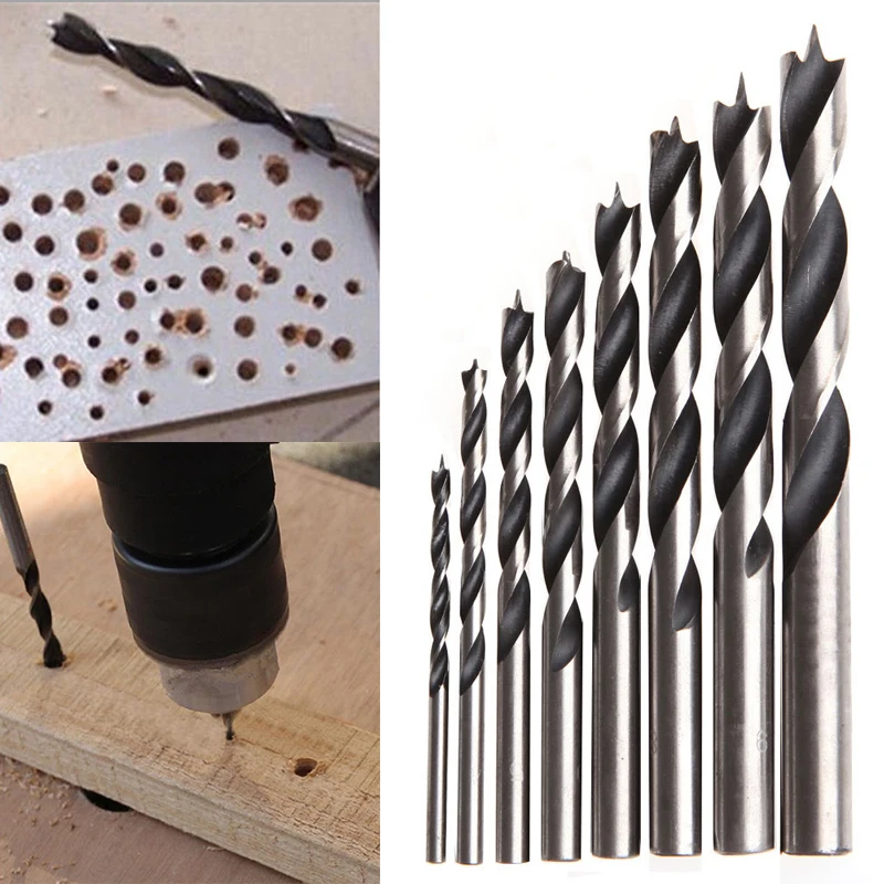 

8Pcs/set 3mm-10mm High Carbon Steel Woodworking Metal Wood Drill Bits Kits