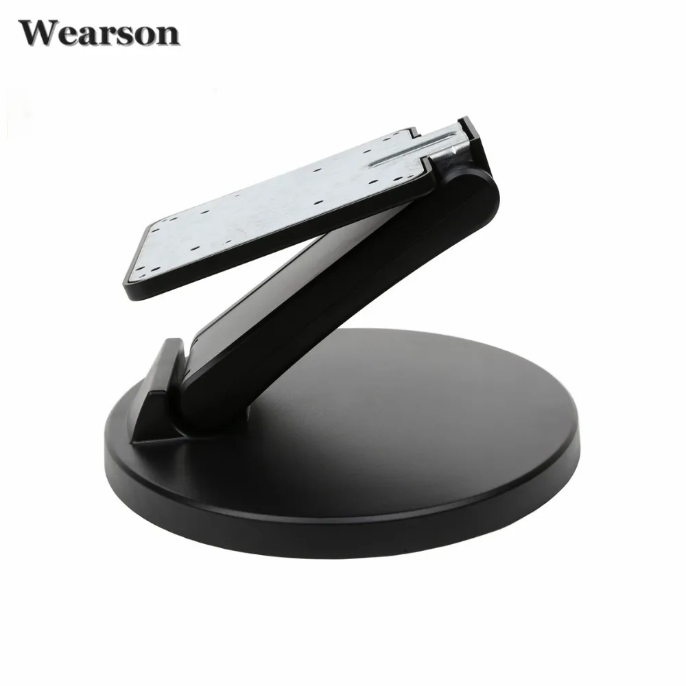 Wearson WS-03C Folding Metal LCD TV Holder Touch Screen Monitor Desk Stand Bracket With VESA Hole 75x75 100x100mm