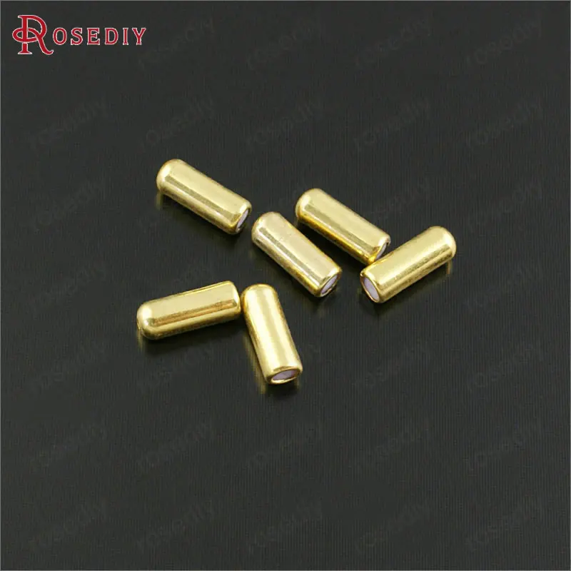 (B025)50 PCS 9.4x2.8mm 10x4mm Gold Color Plated Brass + Rubber Hat Pin Brooch Stopper Diy Jewelry Findings Accessories