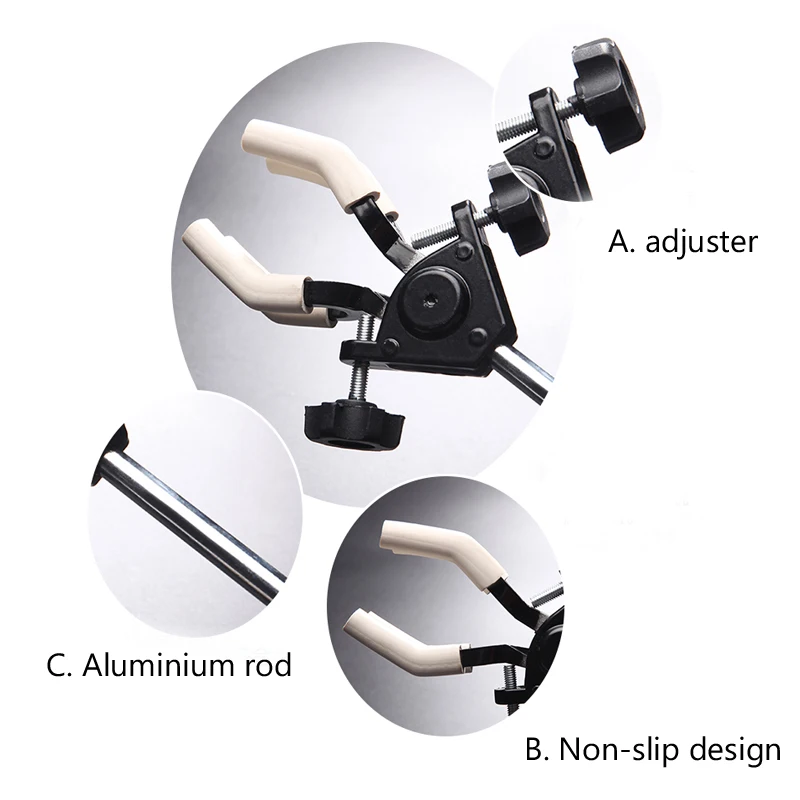 Morsetto per becher frullatore in lega di alluminio doppia regolazione morsetto per tubo universale forniture da laboratorio lunghezza 29cm