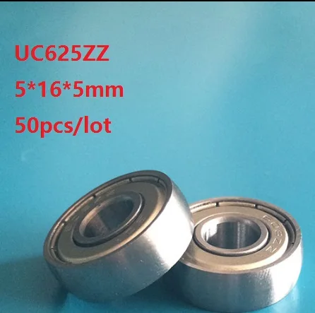 50pcs/lot UC625ZZ 5x16x5mm Car sliding door pulley spherical bearings arc track pulley bearing 5*16*5mm CS625