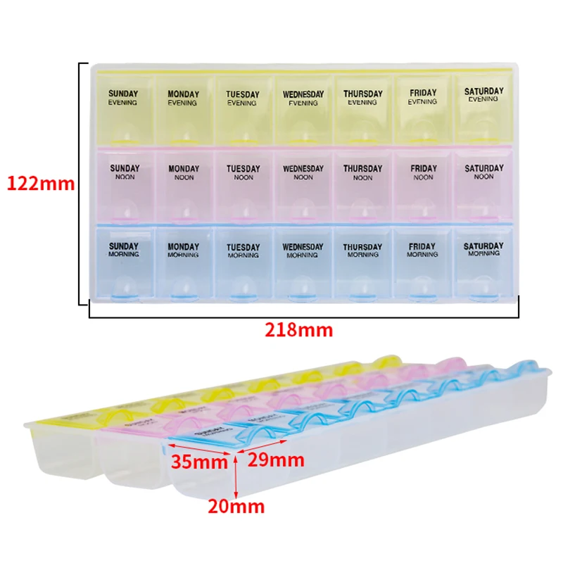 Storage Box 21 Slots Nail Ornaments Small Items Earrings Beads Jewelry Accessories Storage Case Organizer Screw Container DIY