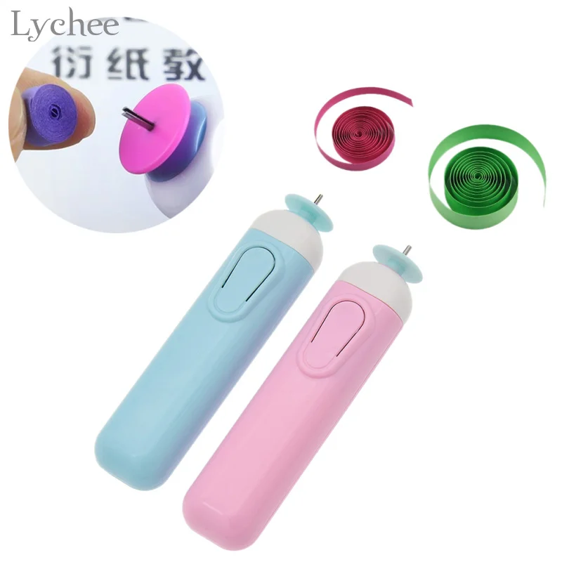 Lychee Life Electric Quilling Paper Pen Paper Craft Tool DIY Assorted Origami Scrapbooking Card Making Slotted Paper  Tool