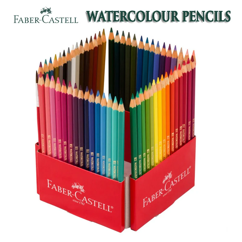 

72 Faber Castell набор акварельных карандашей с попугаями карандаши для рисования нетоксичные дымчатые богатые цвета с бесплатной кистью