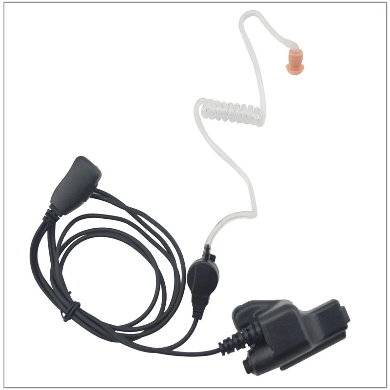 Air Acoustic Earpiece w/combined MIC & PTT for Walkie Talkie Motorola HT1000 XTS3000 MTS2000 MTX8000 GP1200 MT838