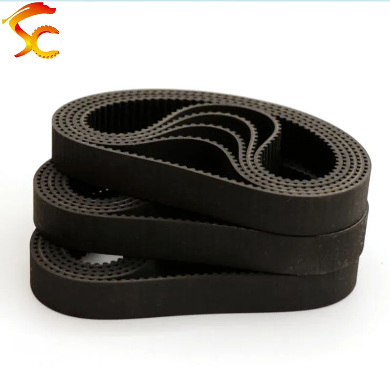 HTD 3M Belt 3M-225 length 225mm Teeth 75 closed loop rubber Drive Belt width 6mm/10mm/15 printer closed loop 3D printer