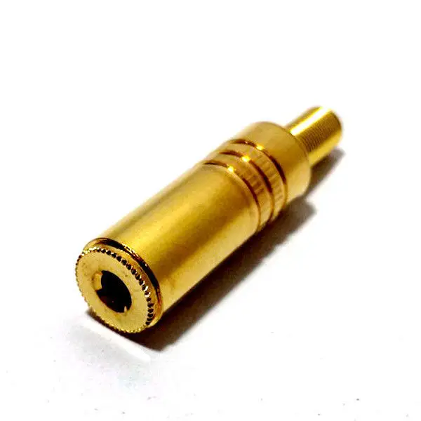 3pcs Gold plate 3.5mm Jack Stereo Female Inline Socket Solder ADAPTER