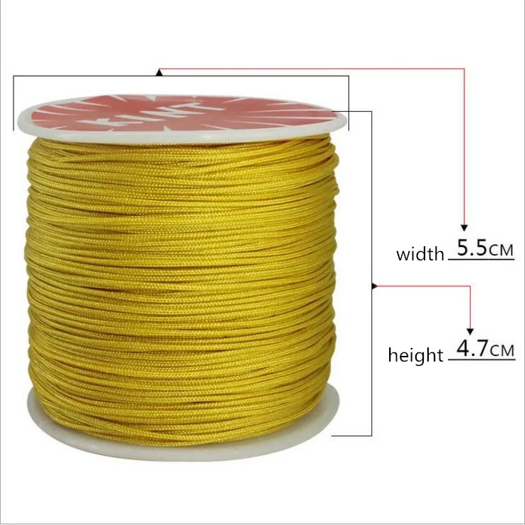 45M/roll Chinese Knot Cord String Cord 0.8mm Dia, For DIY Beading Wire Rope Handicraft Tool Hand Stitching Silk Tassel Thread