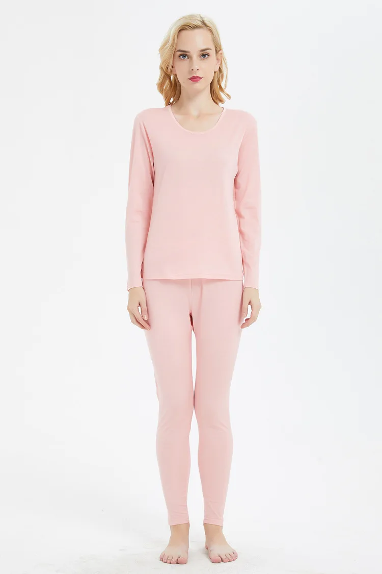 Silk Cotton Pajamas Suit Autumn Clothes Trousers with Round Collar and Bottom Ladies'-underwear Comfortable ZC0003