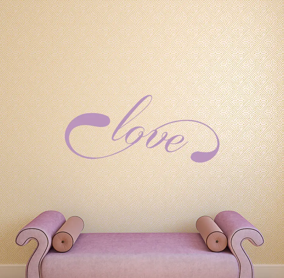 Love Infinity Symbol Wall Sticker Vinyl DIY Love Bedroom Home Decor Art Interior Wall Decorative Fashion New Design Decals LA761