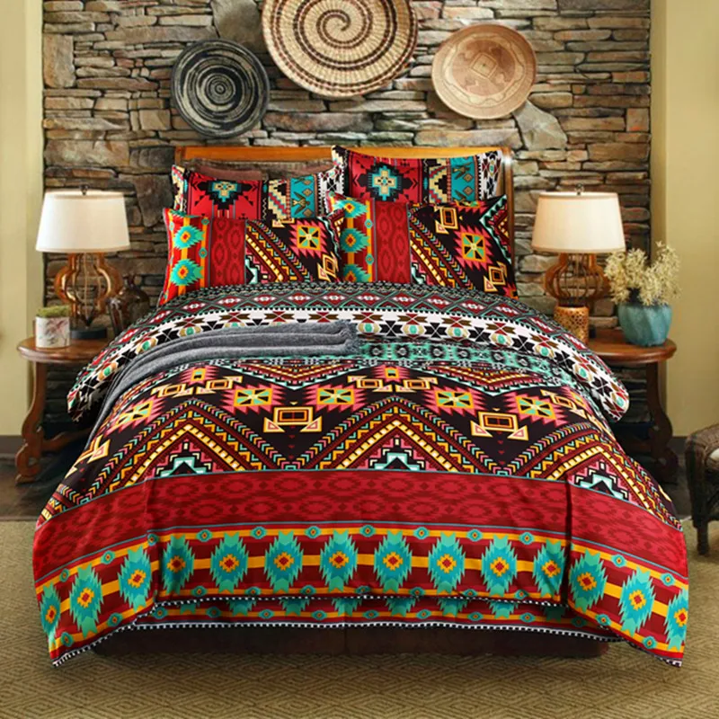 

Bohemian 3d comforter bedding set queen size duvet cover Pillowcase bed linen full size bed set