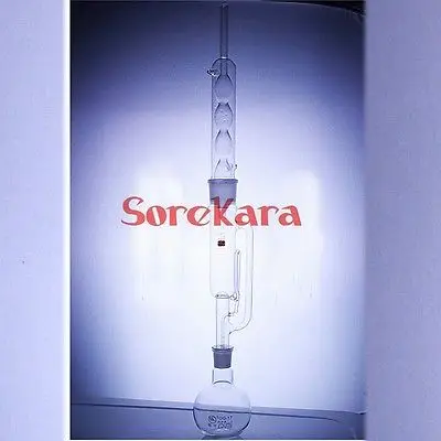 250ml Glass Soxhlet Extractor Extraction Apparatus With Bulbed Condenser Extractor Body Experimental supplies