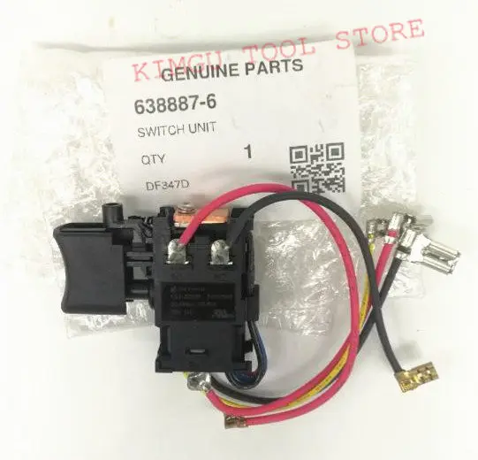 Genuine Switch For Makita 638887-6 HP457D DF457DWE DF457D HP347D DF347D HP457 DF347DWE