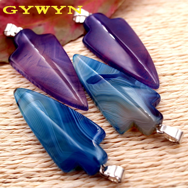 

Hot classic pendant arrow a gates original stone necklace pendant factory direct sales 2pcs