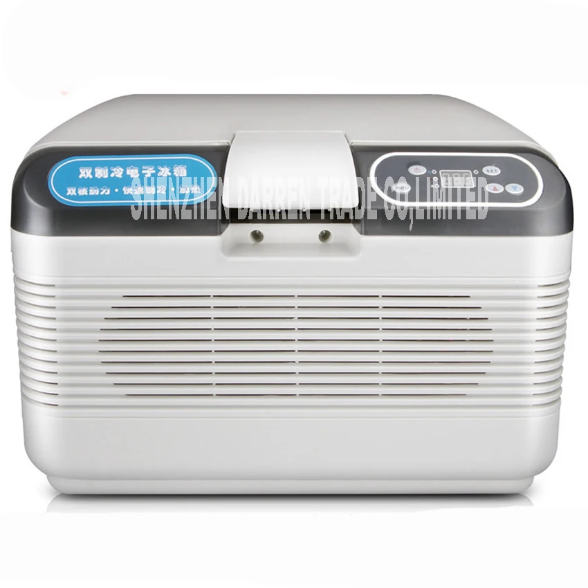 Refrigerador termoeléctrico portátil para coche, dispositivo de refrigeración de medicamentos, para vivero, cerdo/conejo/ratón, CA de 220V, CC de 12V, 12L