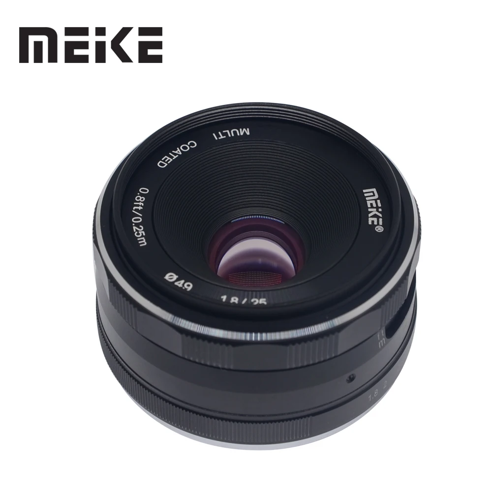 Meike 25mm F1.8 Wide Angle Manual Lens APS-C for Fuji X-mount / for Sony E Mount /for Panasonic Olympus Camera A7 A7II A7RII