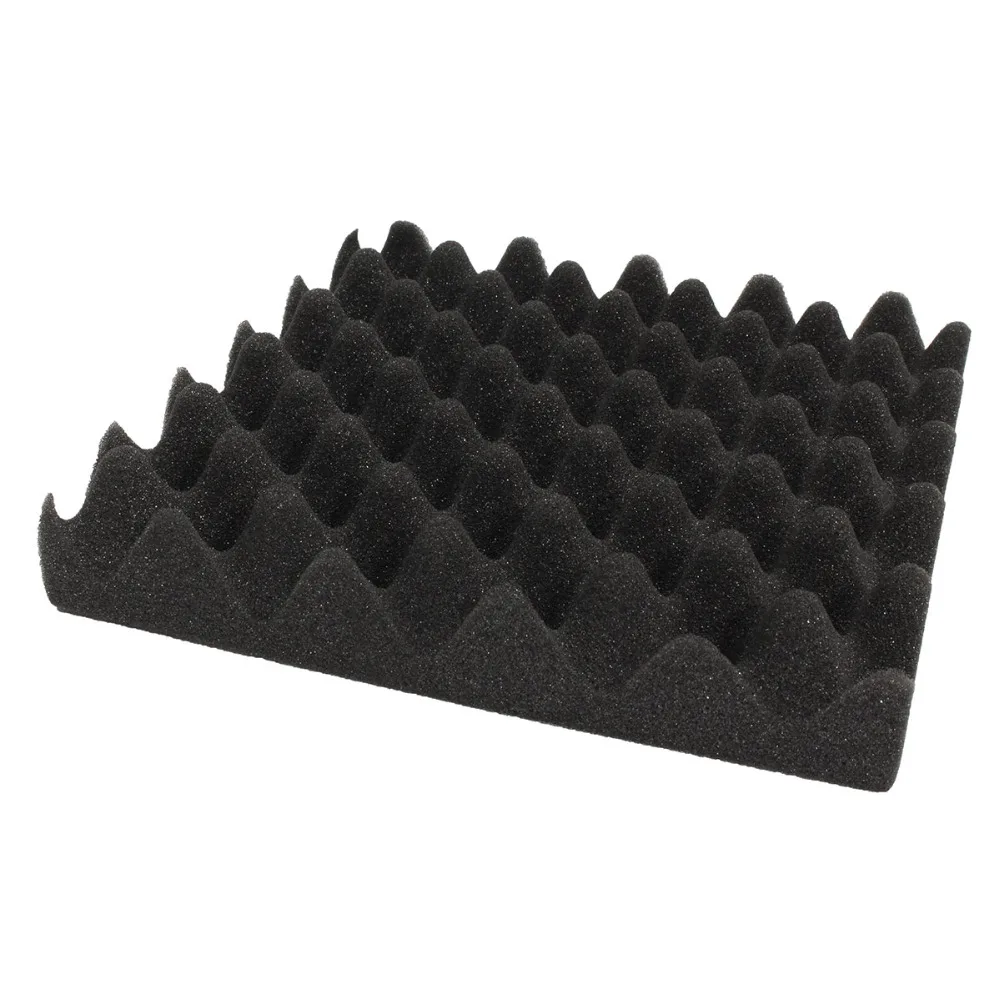 25X25X5CM Soundproofing Foam Egg Crate Studio Acoustic Foam Soundproofing Treatment Egg Profile Tile Wedge Sponge