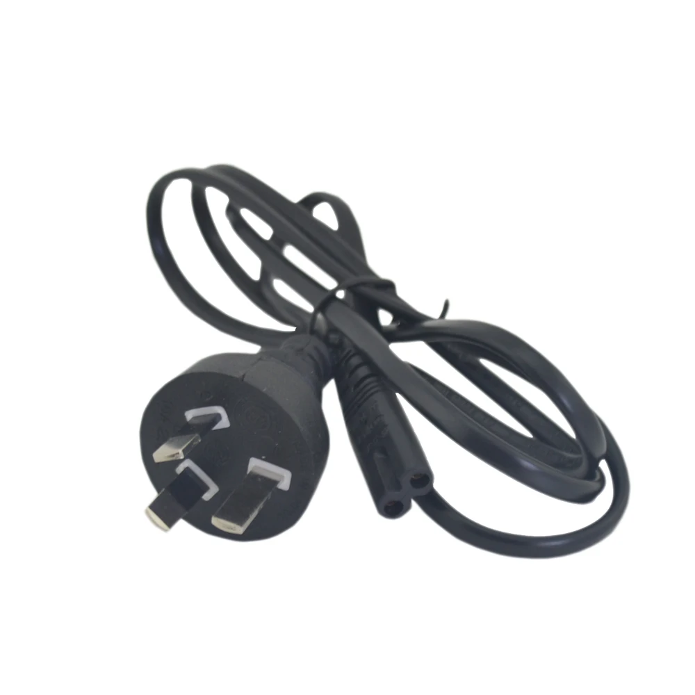 Kabel daya Universal 1.2m, untuk PS2 PS3 PS4 ramping Xbox standar Australia kabel daya sapi api 8 delapan ekor