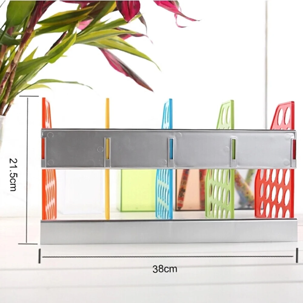 Bandejas para documentos, organizador de escritorio, estantes de oficina, bandejas para limar, soporte A4, estantes de plástico para archivos