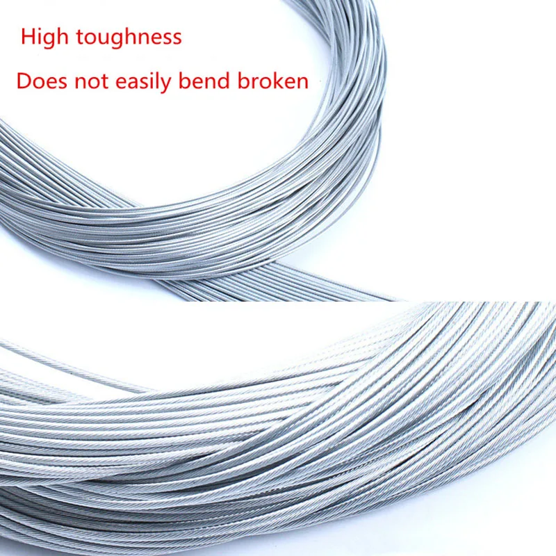 100pcs Galvanized Rear Brake Inner Cable Wire For MTB bike Mountain Bicycle Rear Brake Inner Cable Wire Sets 1700mm Cable