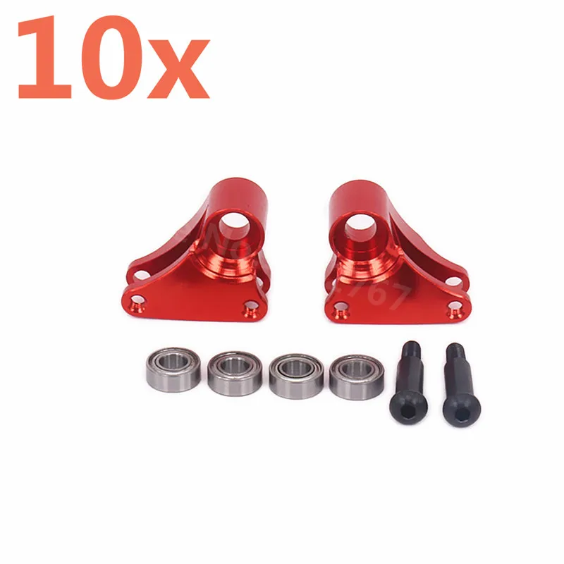 10Pieces Aluminum Alloy Upgrade RC Car Spare Part Front/Rear Rocker Arm Set 8*4*3mm TRA7158 For Rc Hobby Car 1/16 Traxxas Slash