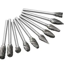 10pcs 3x6mm Tungsten Rotary Tool Bits #5