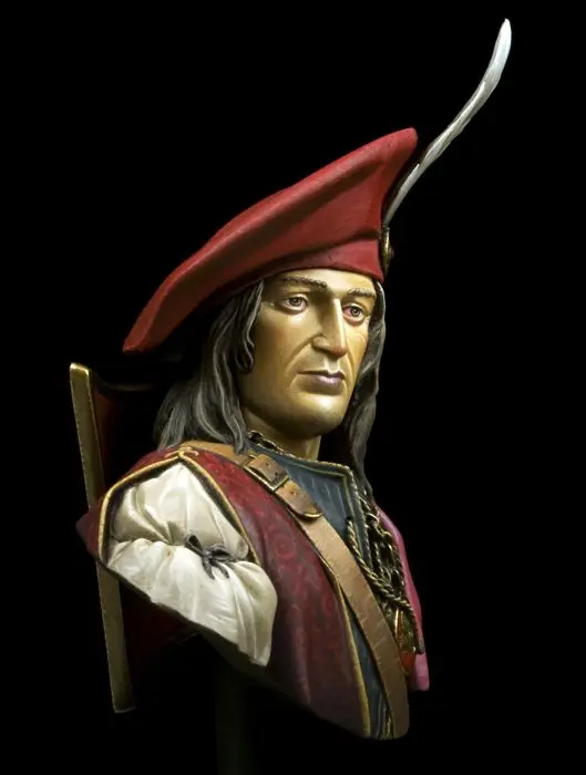 New Unassembled 1/10   ancient Venetian Admiral bust  bust Resin Figure Unpainted Model Kit