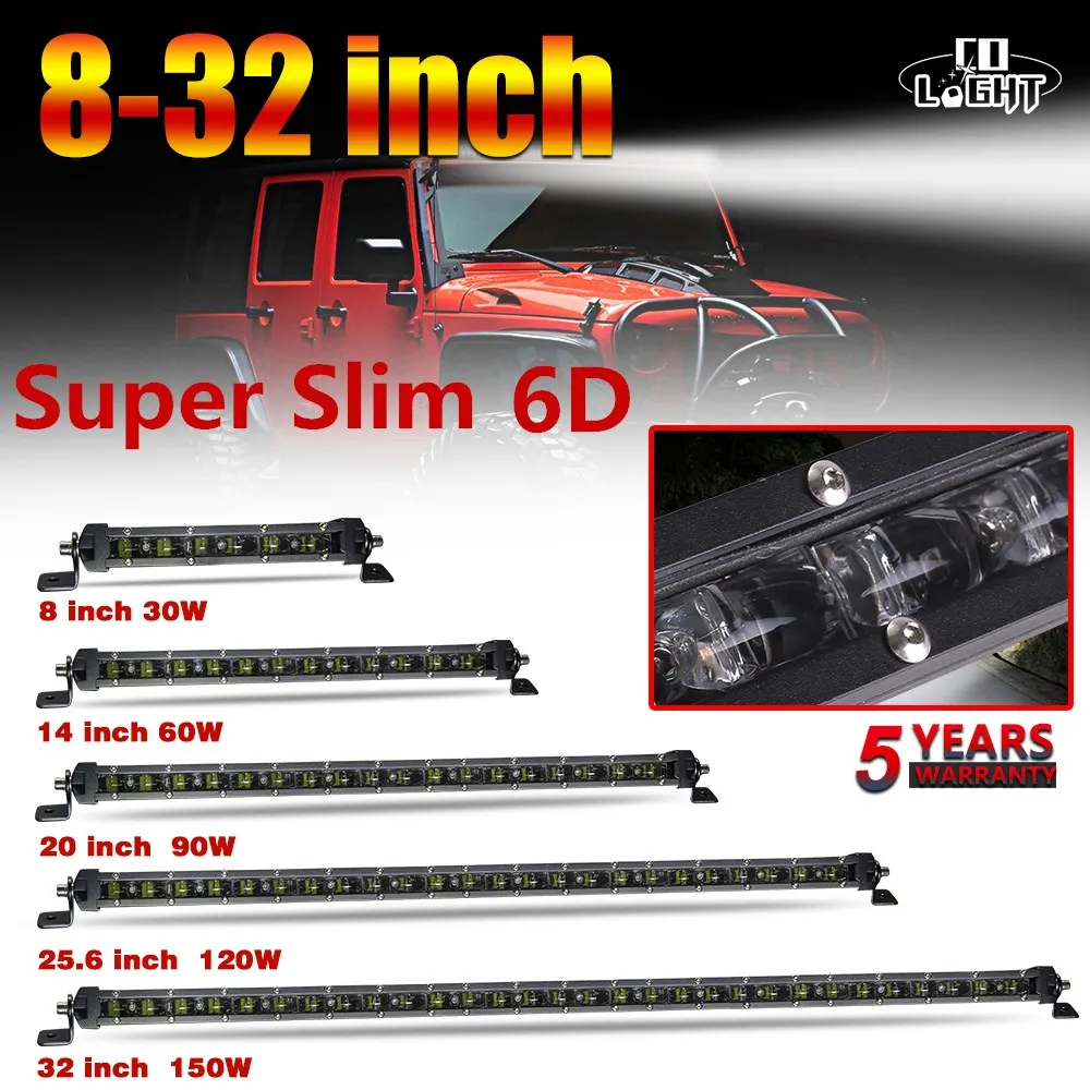 

CO LIGHT 6D Led Light Bar 8" 14" 20" 25.6" 32" inch Offroad Led Bar Combo for Tractor Truck Boat 4WD 4x4 ATV Led Work Light 12V