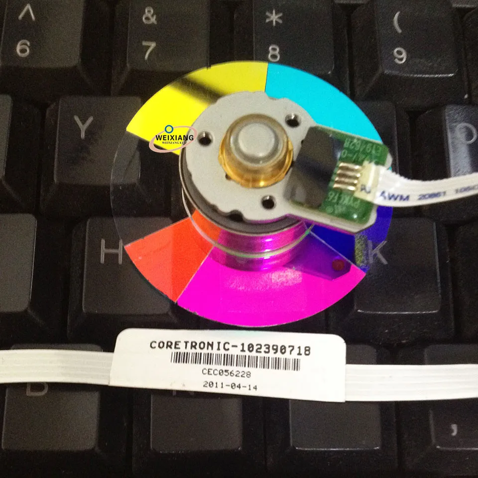 Original Projector Color Wheel For Optoma X316, X312, W316, X402 New Color Wheels,6 segments 40mm