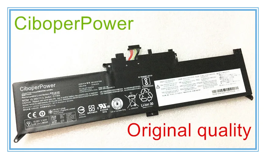 

Original 15.28V 3.34Ah 51Wh Battery For 01AV433 SB10K97590 Laptop