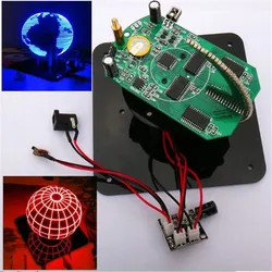 DIY Spherical Rotating LED Kit POV Soldering Training Kit Blue and Red Color in Stock