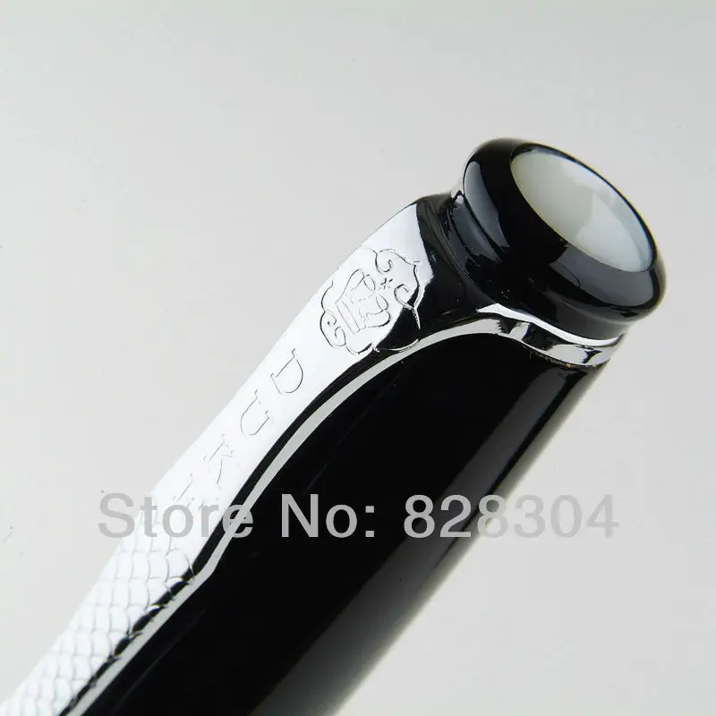 pen SHIPPING DUKE 619 NOBLE MENTOR PRIEST BLACK AND SILVER BROAD NIB FOUNTAIN PEN