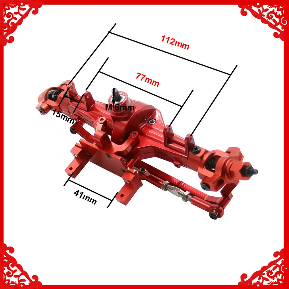 

Front gear box(with steel gears) assembly for RC car 1/10 HSP rock crawler 94180 RGT 18000 Himoto Redcat Hop-up upgraded parts