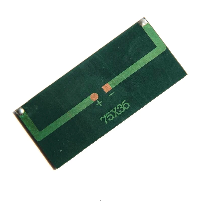 Personalizado 0.33w 5.5v mini painel solar policristalino célula solar diy pequeno sistema de energia solar e brinquedos 75*35mm 10 peças