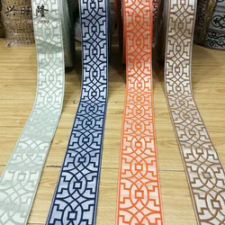 XWL 25m/Lot 9cm Wide Jacquard Curtain Lace Trim Ribbon Curtain Accessories Pillow Edge Clothing Sofa Decor Laciness DIY Sewing