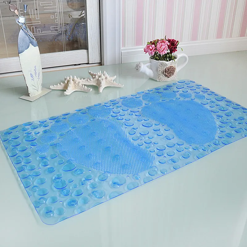 New wallpaper Non slip bath mat Massage With sucker PVC shower mat for bathroom toilet bathroom carpet rug bathroom accessories