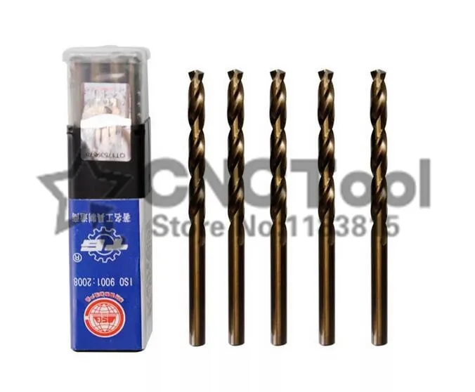 จัดส่งฟรี M35 HSS-CO 10pcs 1.0 ~ 5.0 มม.คุณภาพสูงสว่านเจาะโคบอลต์ hss Twist เจาะบิตสำหรับเส้นผ่าศูนย์กลางสแตนเลส