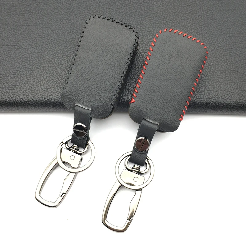 A92 Real Leather Key Case Keychain Cover Bag For StarLine A92 A94 A62 A64 A95 Two Way Car Alarm LCD Remote Transmitter